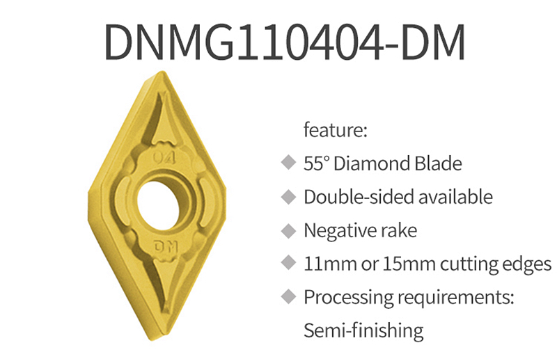 DNMG150404 DNMG150608 DNMG150612 DNMG110404 DNMG110408 DNMG Carbide Inserts Lathe Machine Tool - Common Turning Inserts - 2