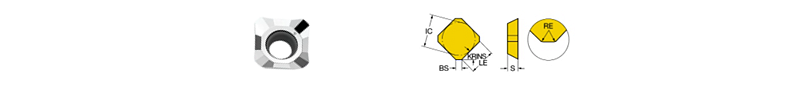 SEHT Aluminum Inserts - Aluminum Milling Inserts - 1