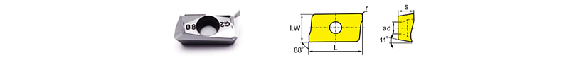 APKT Aluminum Inserts - Aluminum Milling Inserts - 1