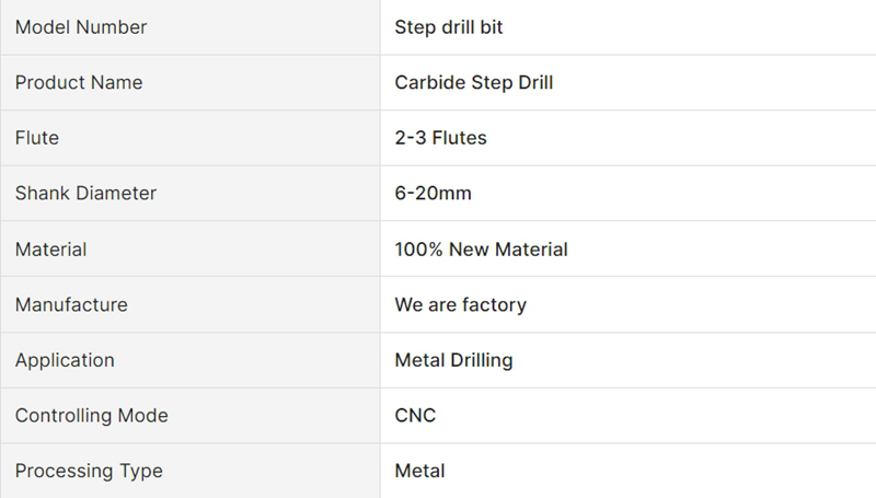 Spot Drilling Tool Carbide Step Drill Bit For Processing Cast Iron - Carbide Drill - 1